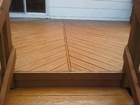 After Cleaning and Staining this Hixson Deck