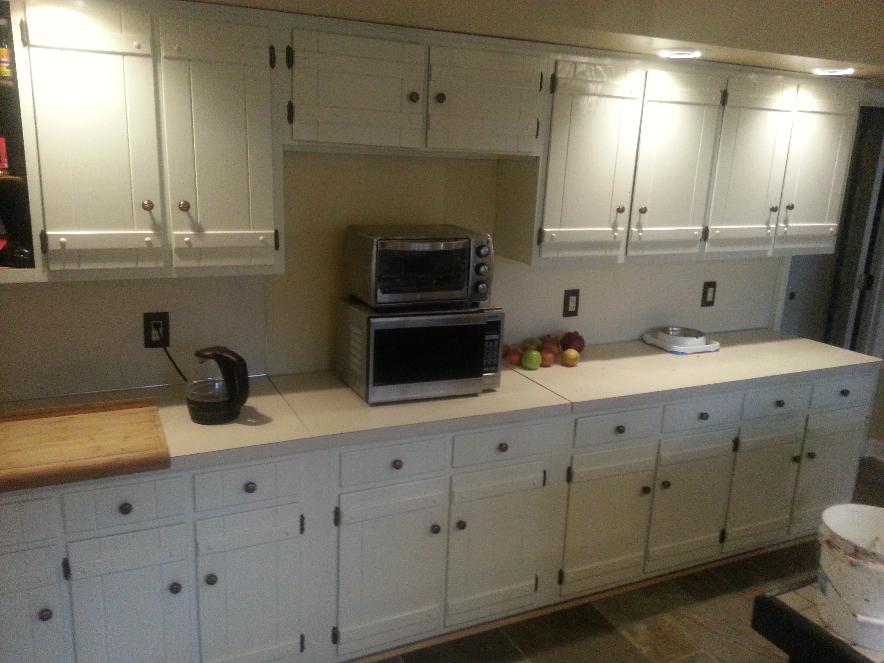 North Chattanooga Kitchen After painting cabinets