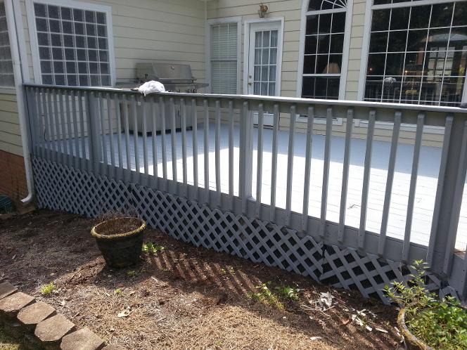 A Deck Martin Brothers Painting Stained in The Windstone Subdivision