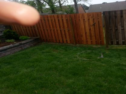 during pressure washing this Chattanooga TN fence