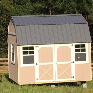 The miniature goat barn before painting