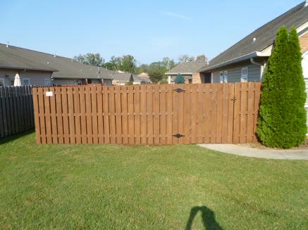 After Staining this chattanooga TN fence