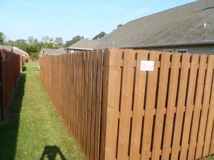 after staining this Chattanooga Tennessee fence