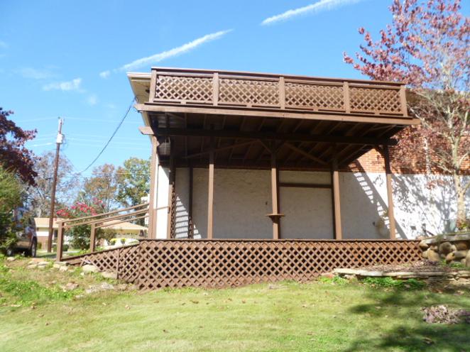 After pressure washing and staining this Hixson deck