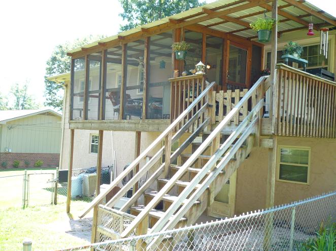 Before staining this Hixson area deck